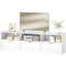 TV Stand with Storage, Modern Entertainment Center with 3 Cabinets and 3 Open Shelves, for TVs up to 85