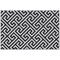 Outsunny 4' x 6' Reversible RV Outdoor Rug, Patio & Camping Plastic Straw Mat, Black & White, for Deck, Beach