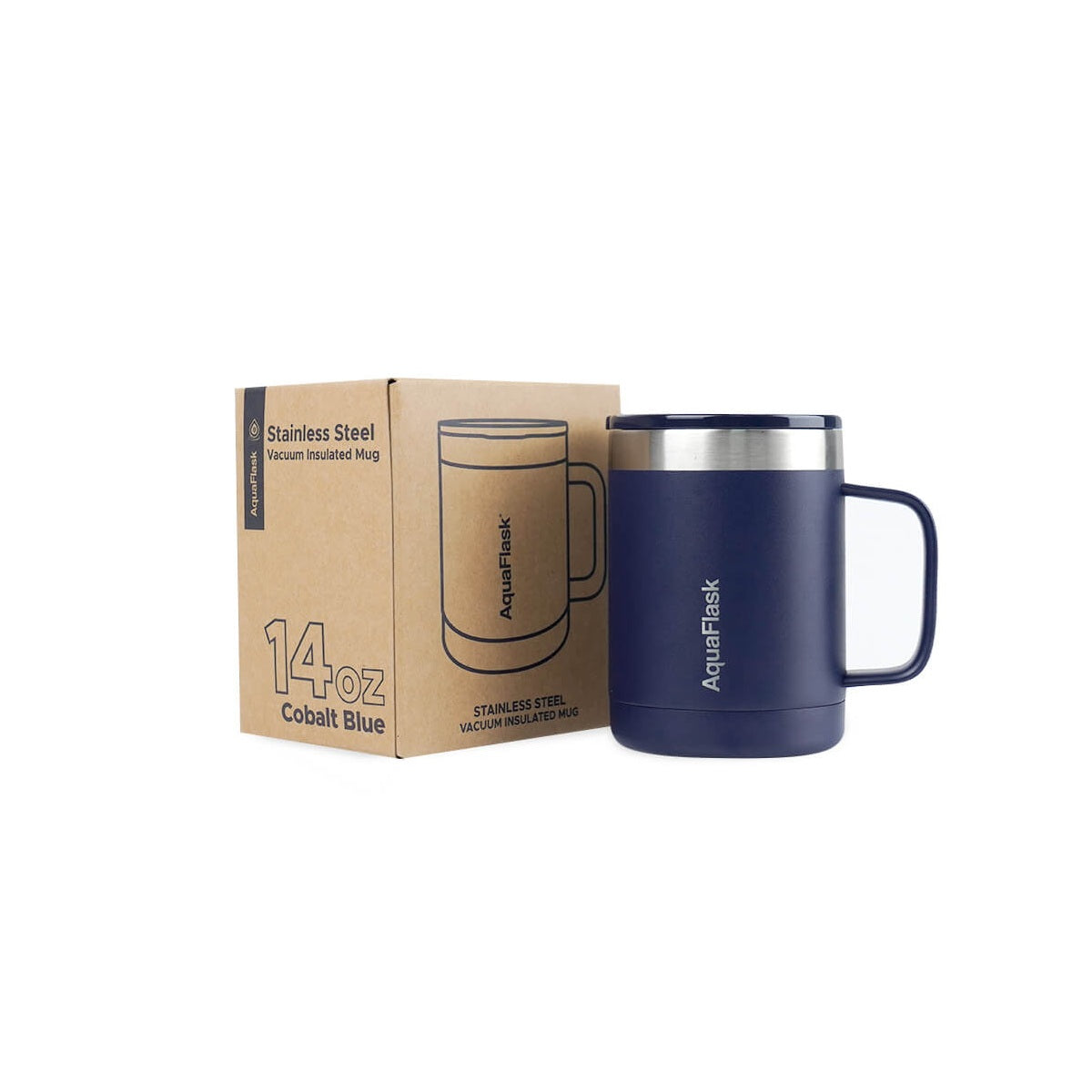 Aquaflask Thermal Insulated Lidded Mug With Handle 415ml (14 oz) 