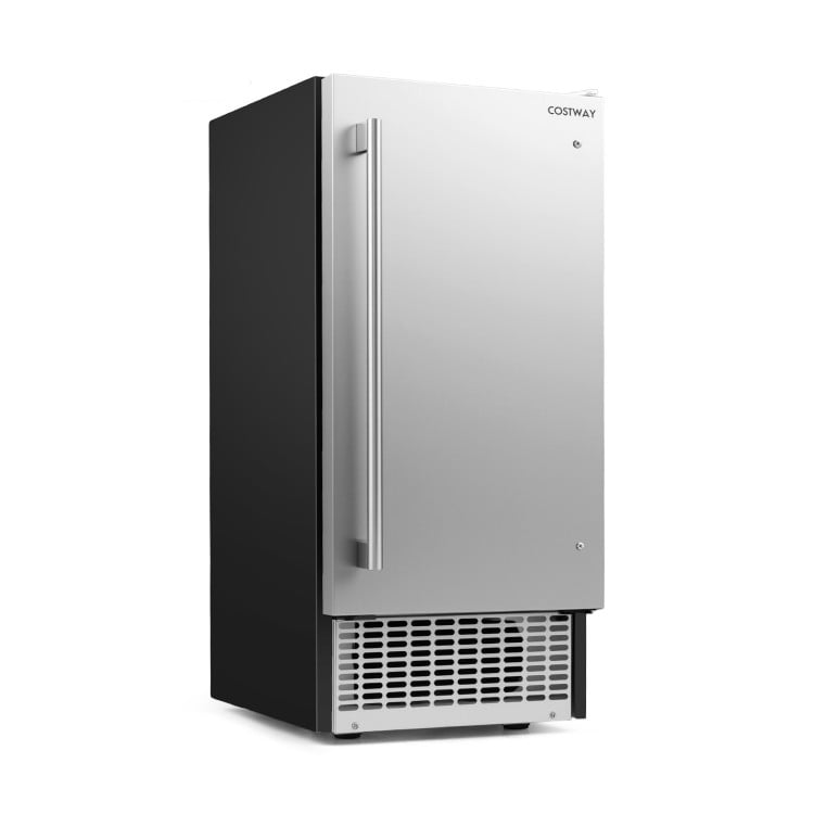 Commercial Ice Maker 110 lbs/24H Undercounter Ice Machine with 25 lbs Storage Capacity