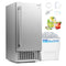 Commercial Ice Maker with 25 lbs Storage Capacity for Home Bar Cafe