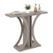 Console Table 39.5 Inch Rectangular Entryway Table with Geometric Frame-Gray