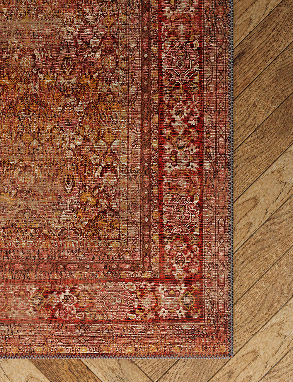 Copera Orange Multi Rug 