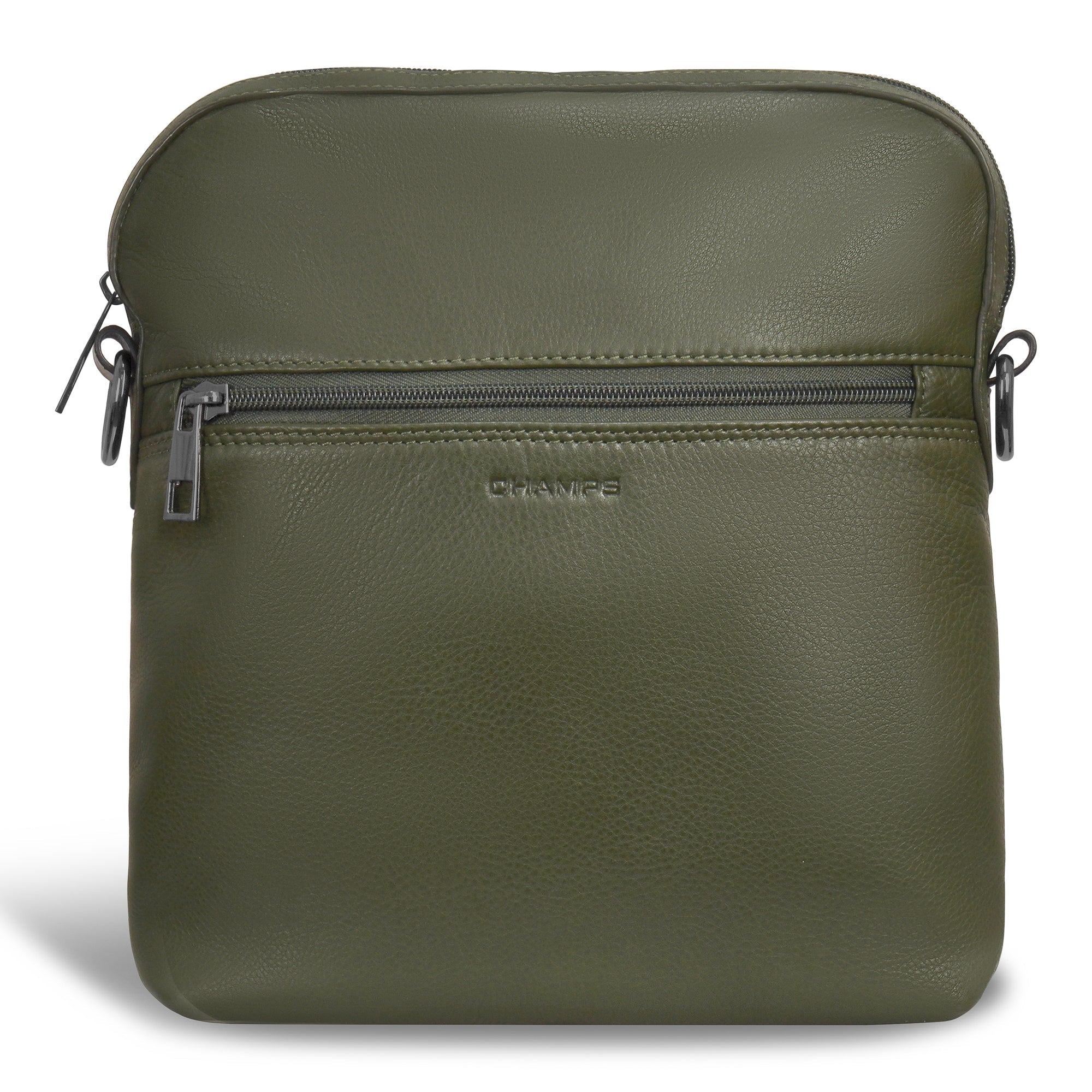 Onyx / Leather Cross-Body Bag 