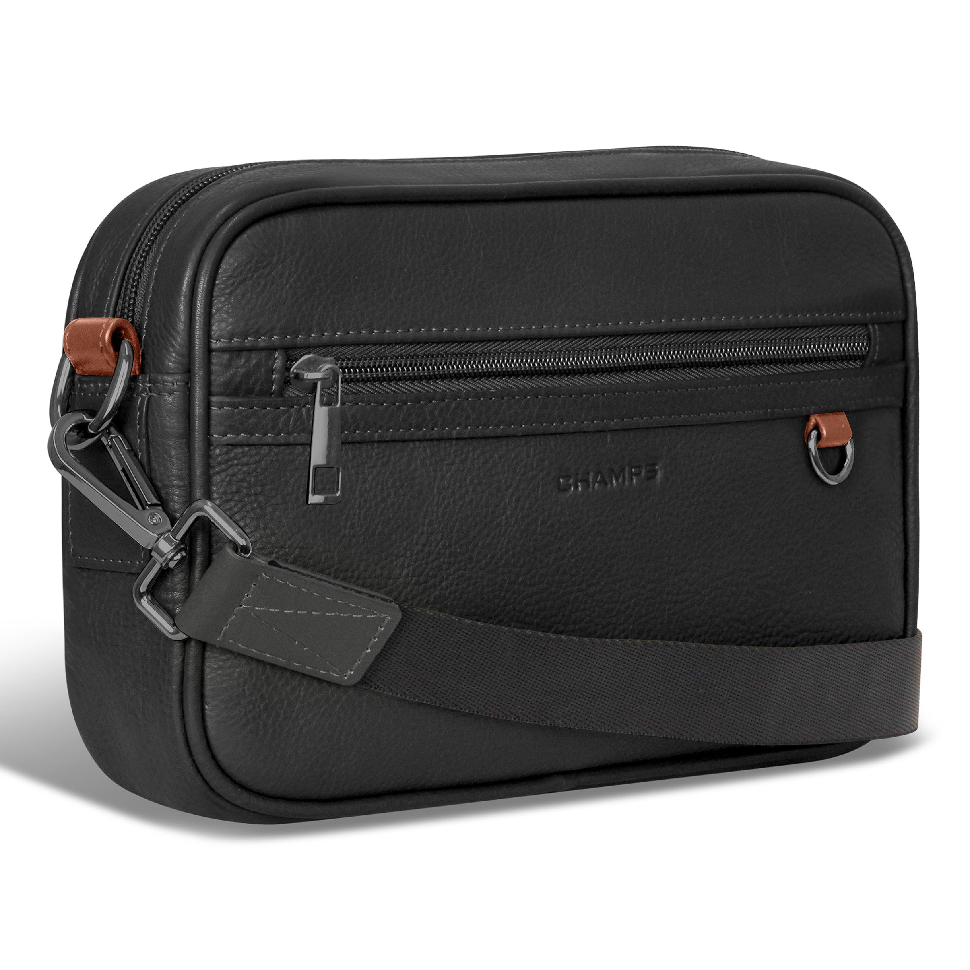 Onyx / Leather Camera Bag 
