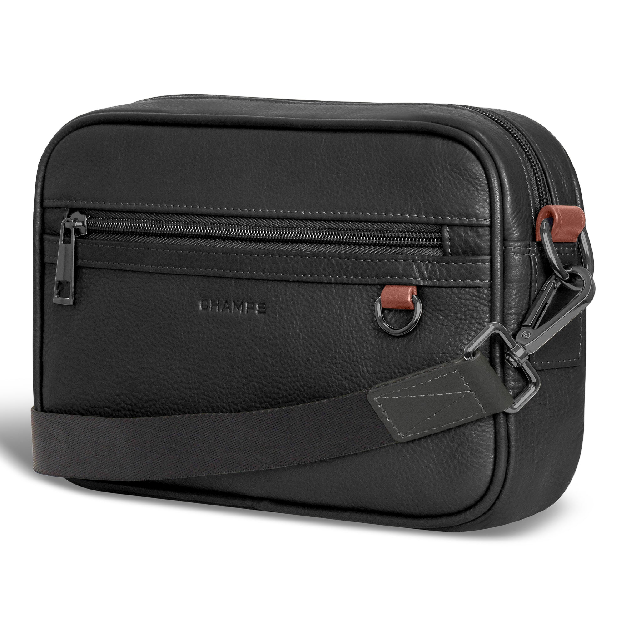 Onyx / Leather Camera Bag 