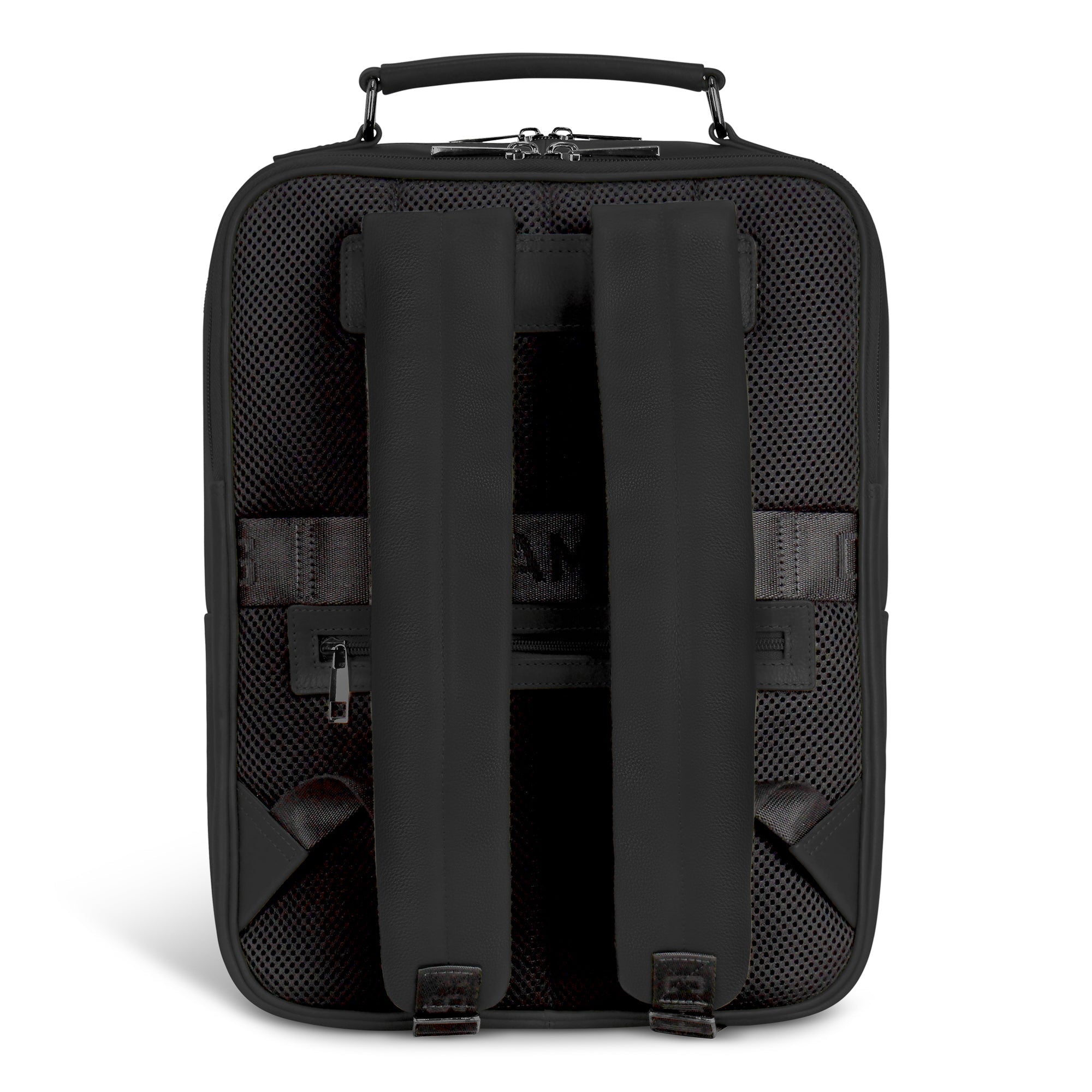 Onyx / Leather Compact Backpack 