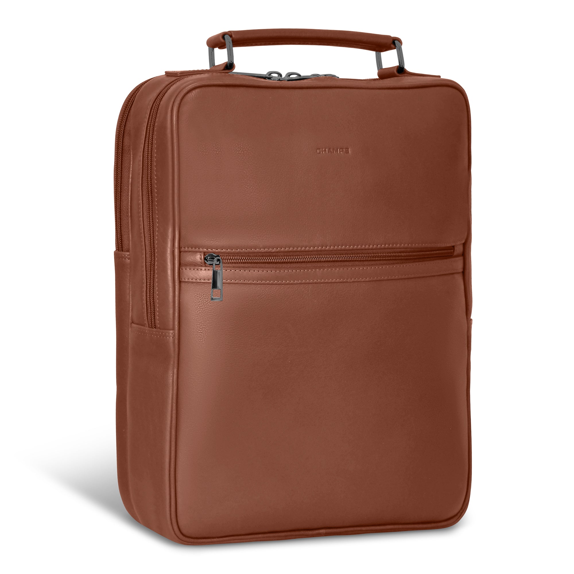 Onyx / Leather Compact Backpack 