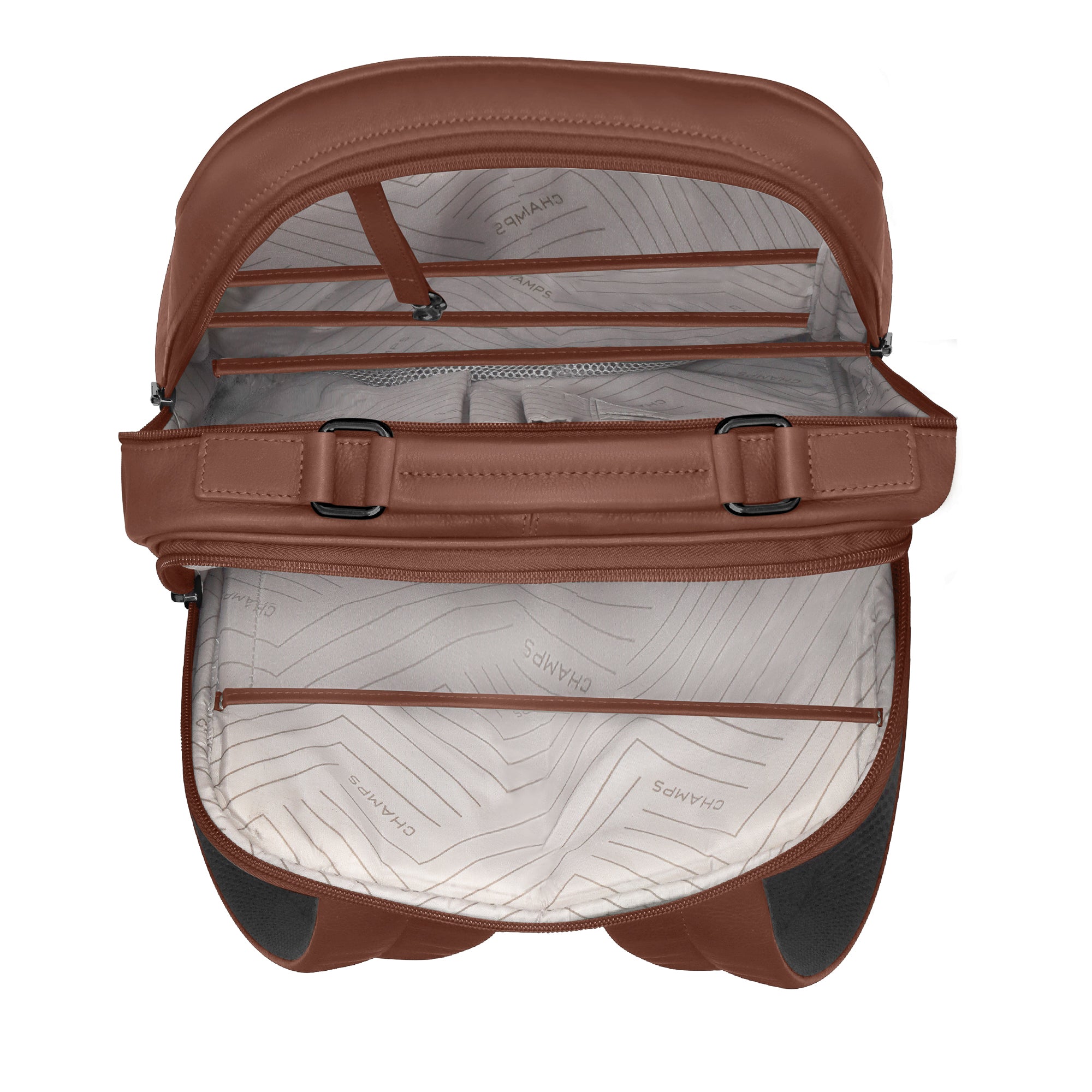 Onyx / Leather Compact Backpack 