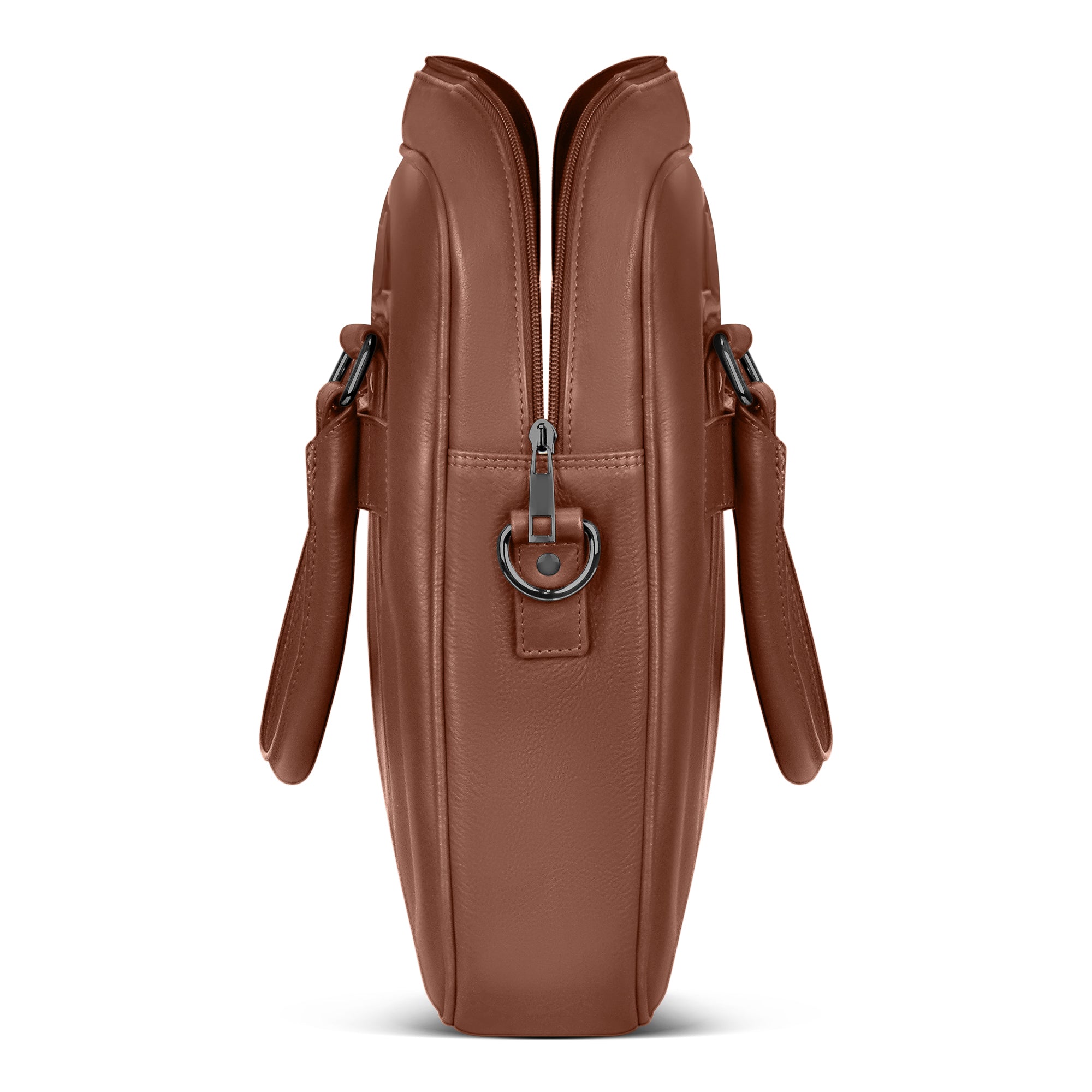 Onyx / Leather Slim Briefcase 