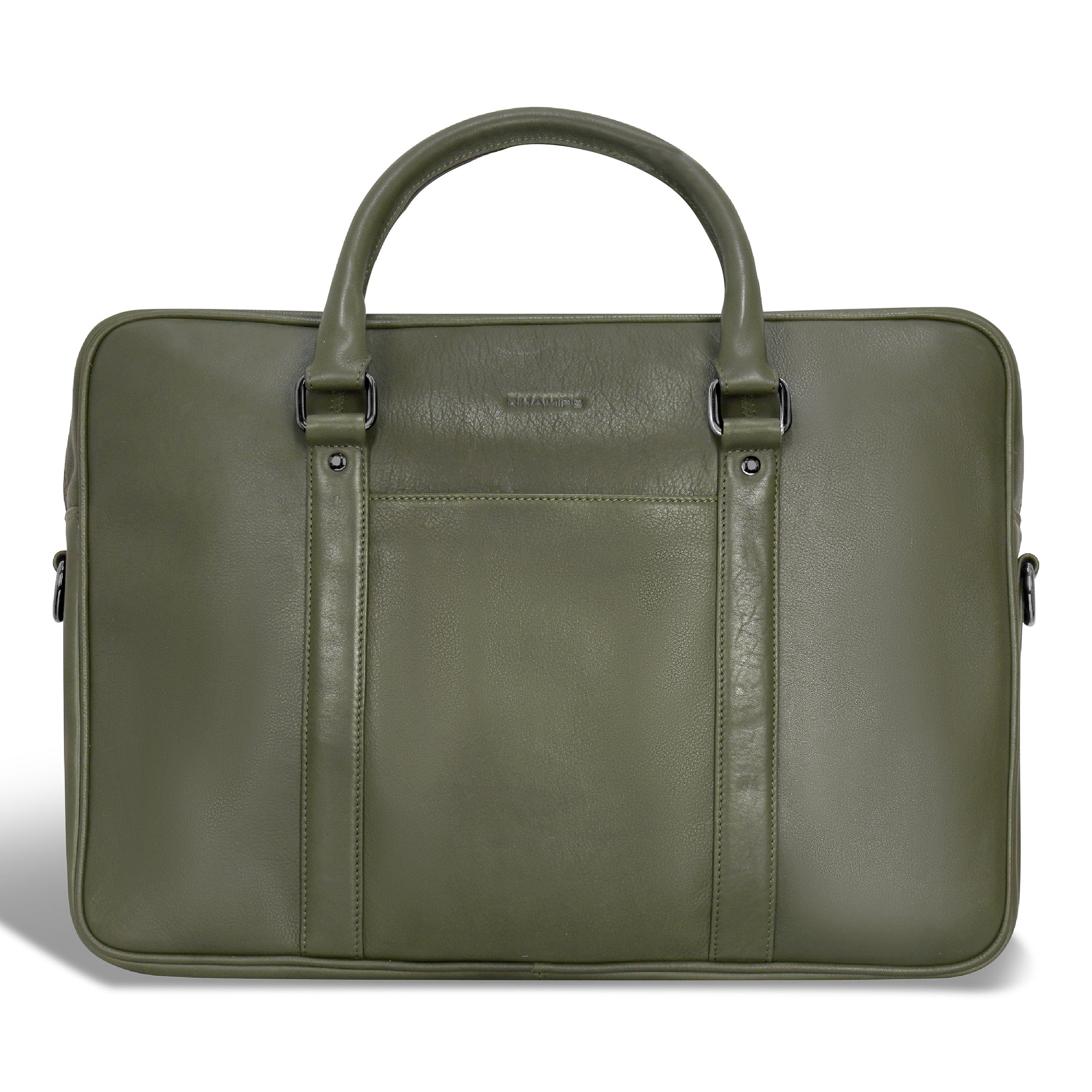 Onyx / Leather Slim Briefcase 