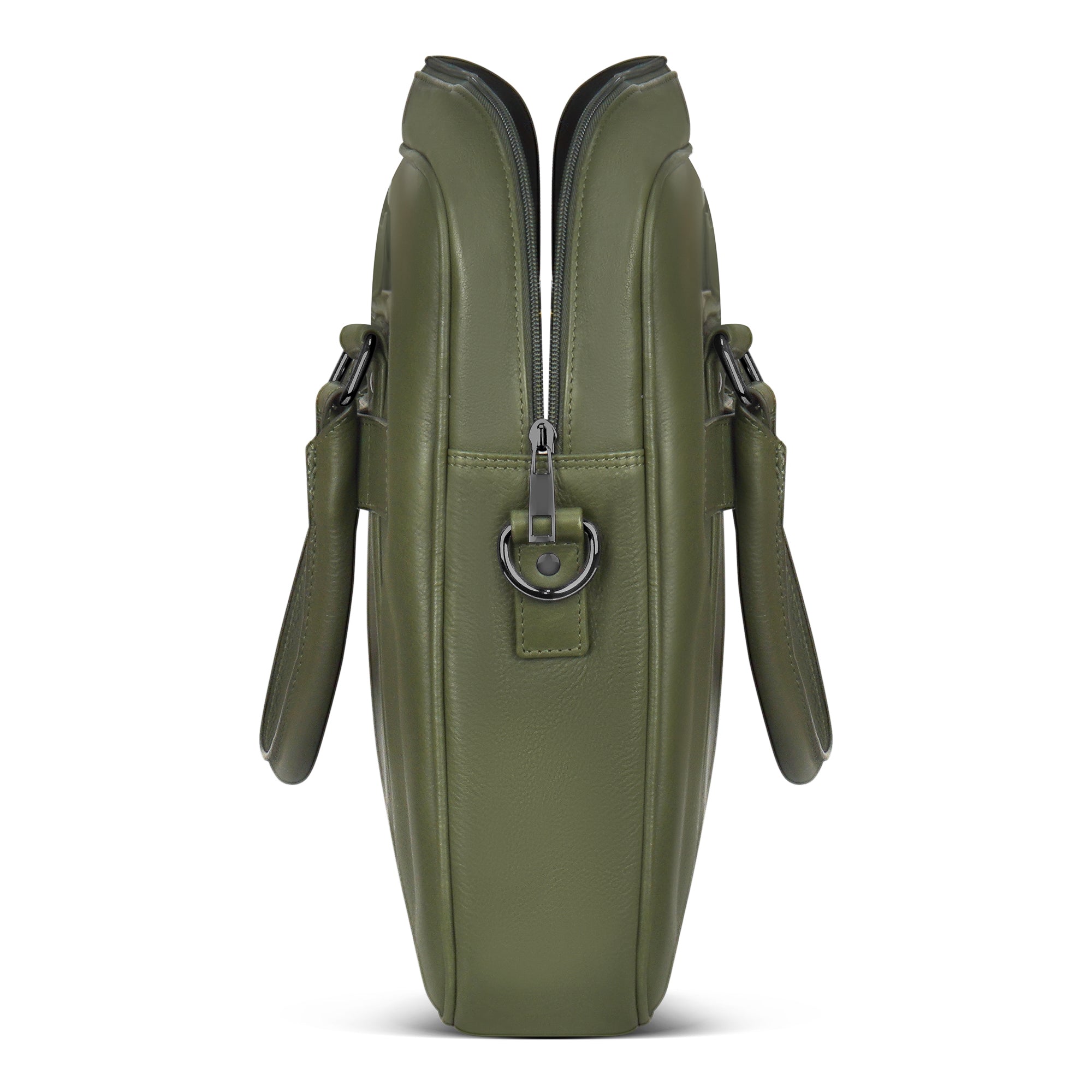 Onyx / Leather Slim Briefcase 