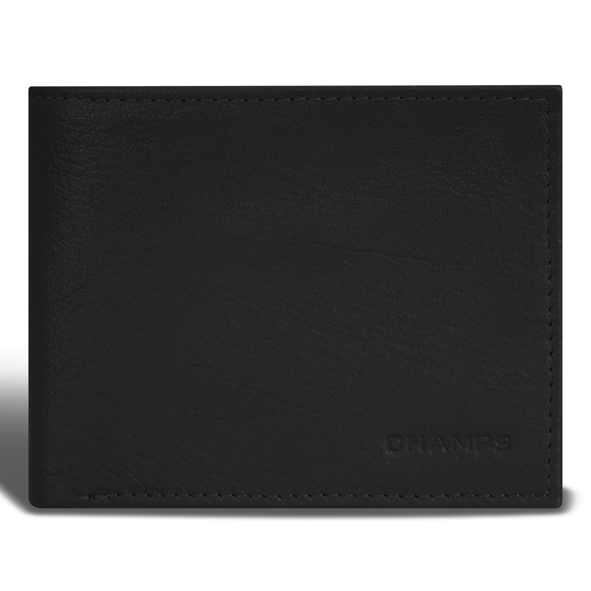 Onyx / Leather Bi-Fold Wallet 