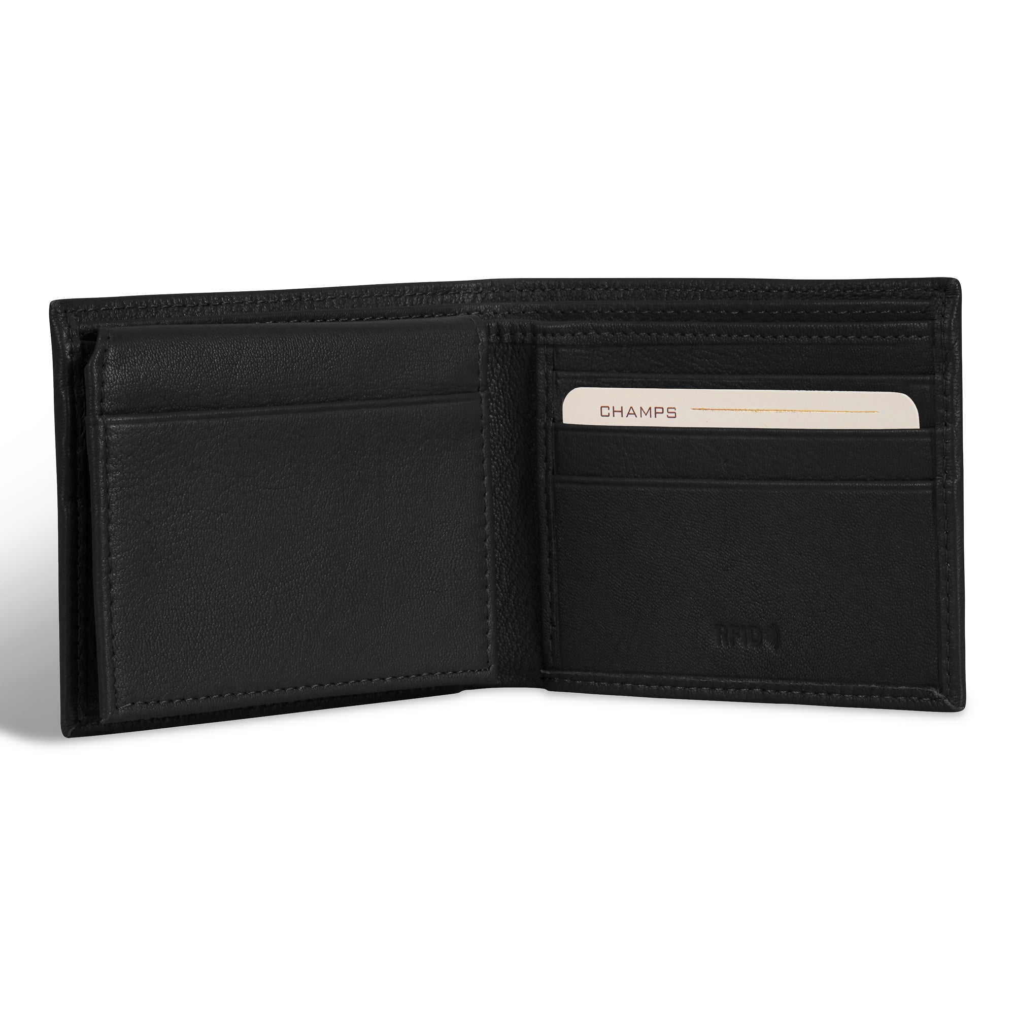 Onyx / Leather Top Wing Wallet 