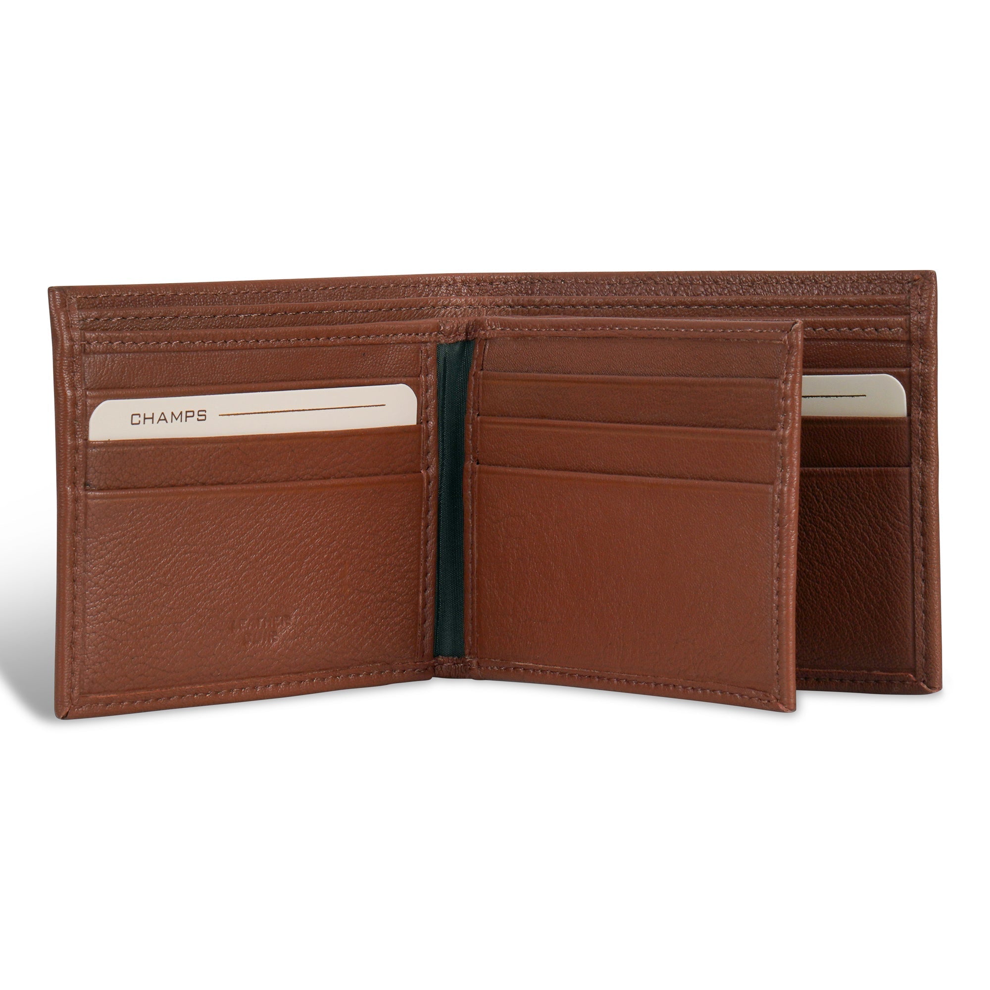 Onyx / Leather Center Wing Wallet 