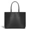 Onyx / Leather Open Tote