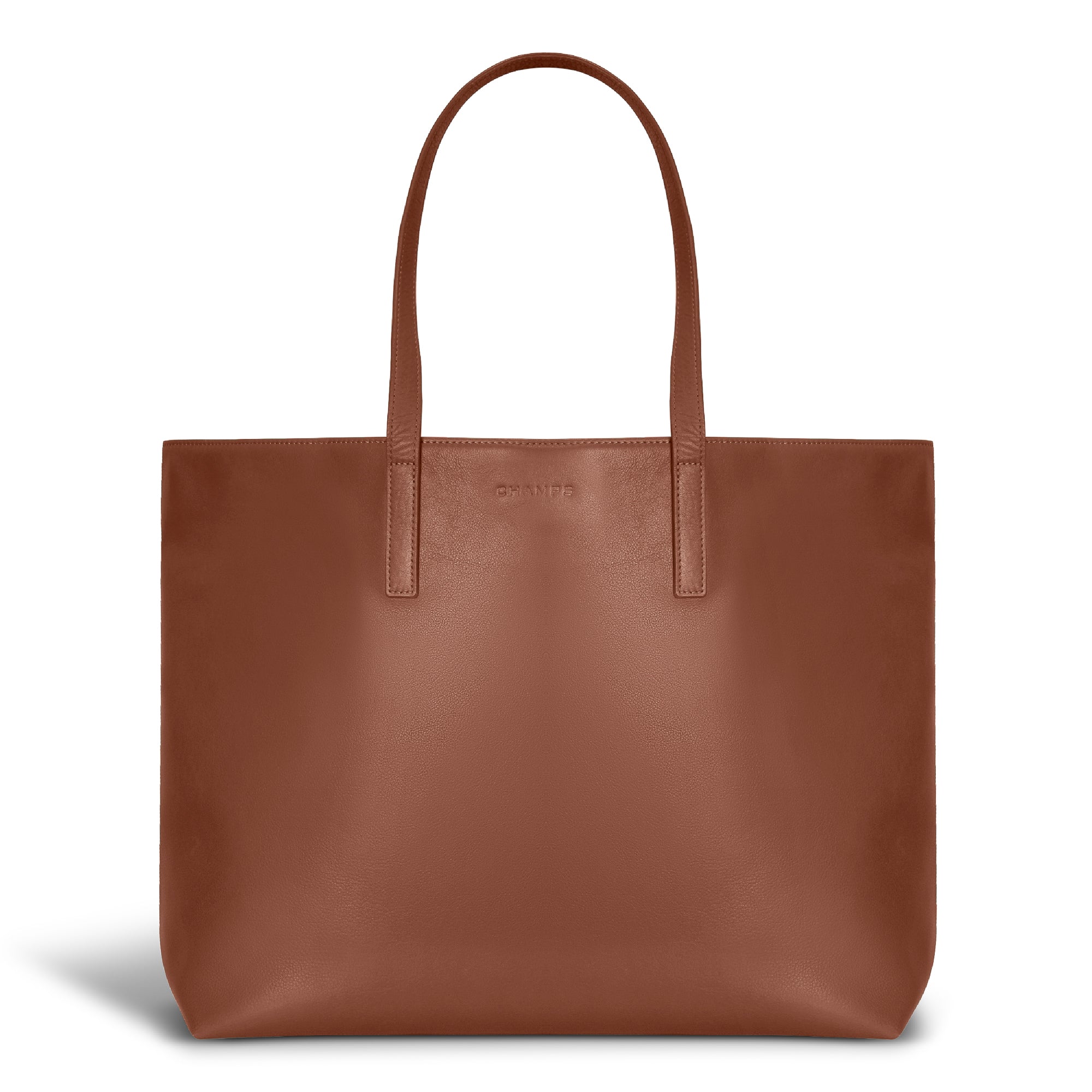 Onyx / Leather Open Tote 