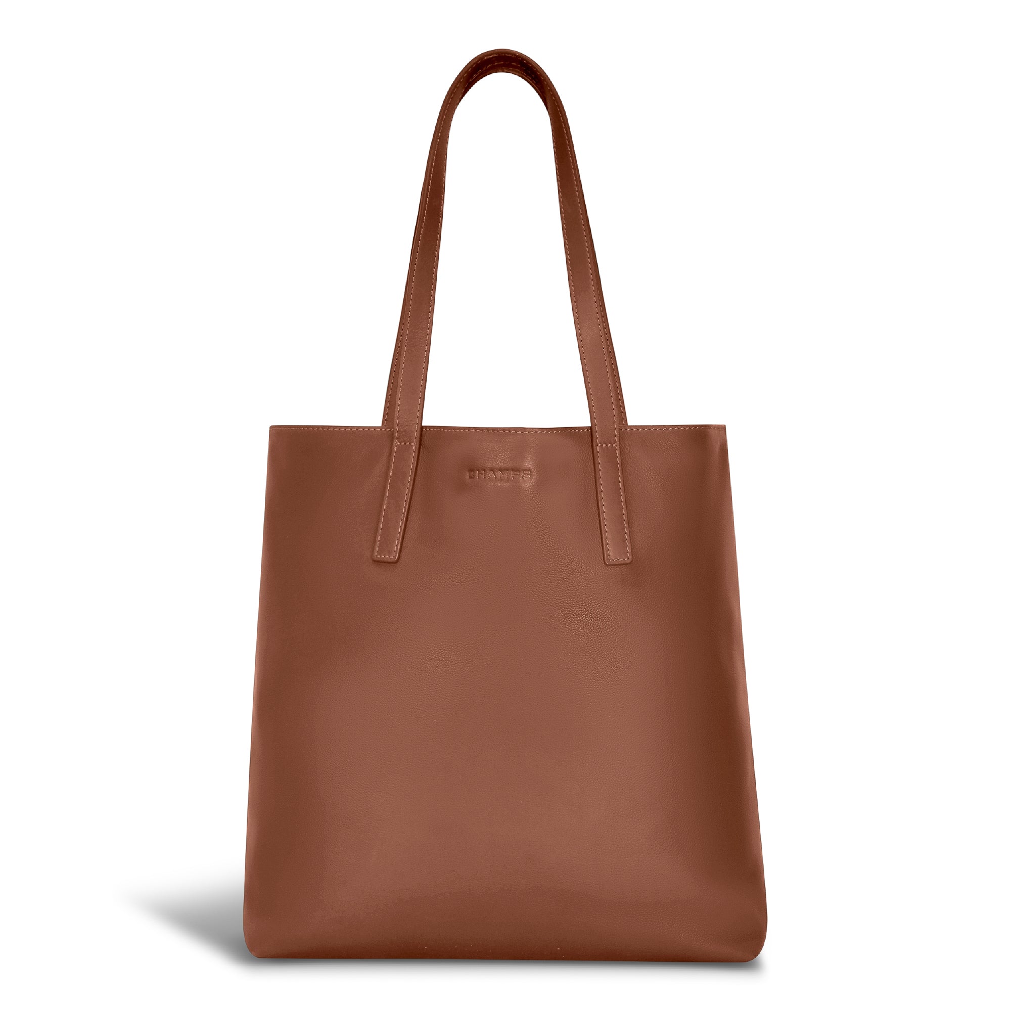 Onyx / Leather Vertical Tote 