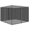 Replacement Mosquito Netting for Gazebo 13' x 13' Black Screen Walls for Canopy with Zippers, Dark Grey