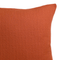 Cinnamon Cushion Cover – Burnt Orange, Knife Edge Construction, Visible Off-White Zipper with Gold Teeth, Hand-Made in Canada