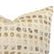 Birch Cushion Cover – 100% Polyester, Knife Edge, Visible Zipper with Gold Teeth, Hand-Made in Canada, Silver & Gold Dot Pattern