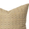 Verbena Cushion Cover – Warm Taupe & Gold Designer Pillow Cover, Hand-Made in Canada