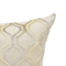 Shell Cushion Cover – Silver & Gold Velvet Chainlink Design, Luxury Linen Blend, Hand-made in Canada