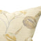 Bouquet Cushion Cover – 100% Polyester, Knife Edge, Off-White Zipper with Gold Teeth, Hand-Made in Canada, Golden Cream Floral Pattern