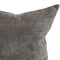Chrome Cushion Cover – Dark Grey, Velvety Soft, Knife Edge Construction, Hidden Blue-Green Zipper, Hand-Made in Canada