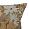 Russet Cushion Cover – Painterly Floral Design, Off-White Gold Zipper, 100% Polyester, Hand-made in Canada
