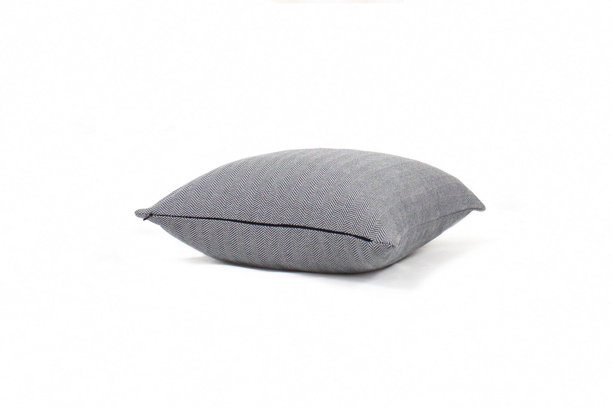 Denim Herringbone Cushion Cover 
