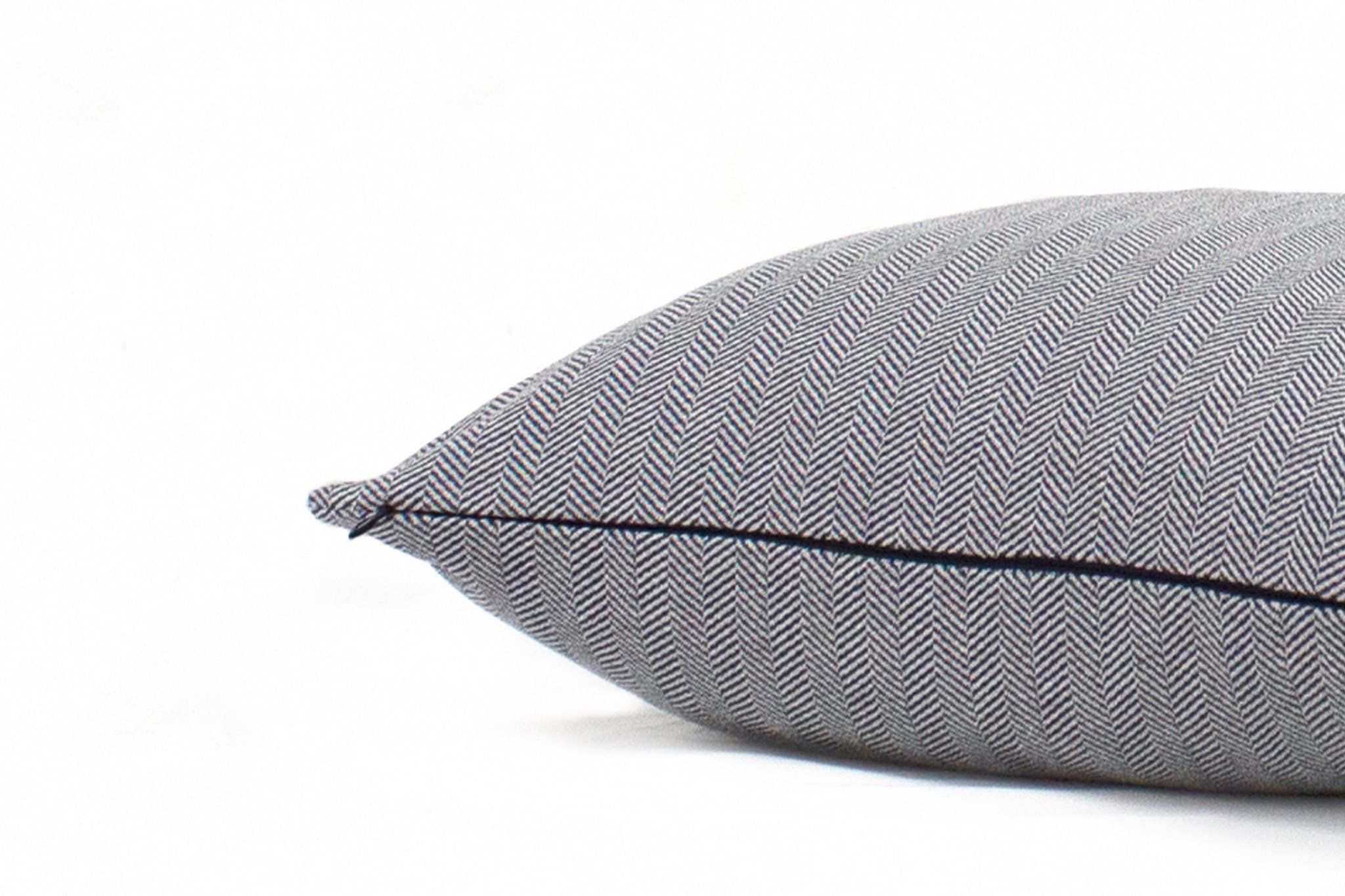 Denim Herringbone Cushion Cover 