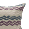 Zig Zag Cushion Cover – Purple, Pink & Blue Stripe, Knife Edge, 20