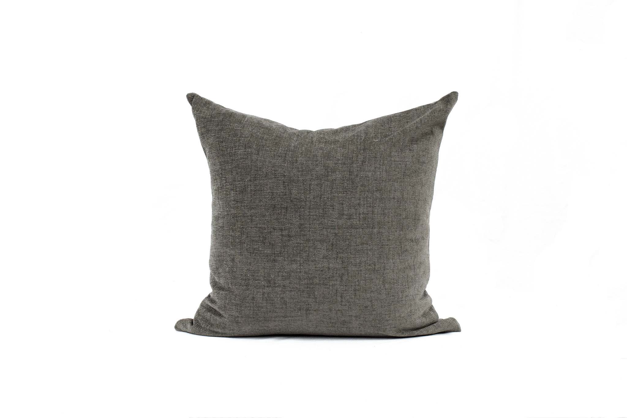 Slate Chenille Cushion Cover 