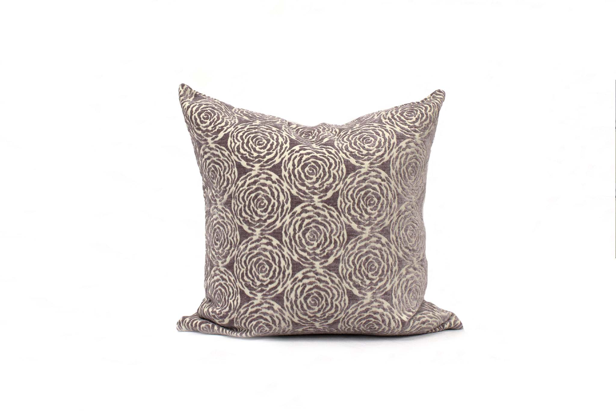 Mauve Floral Cushion Cover 