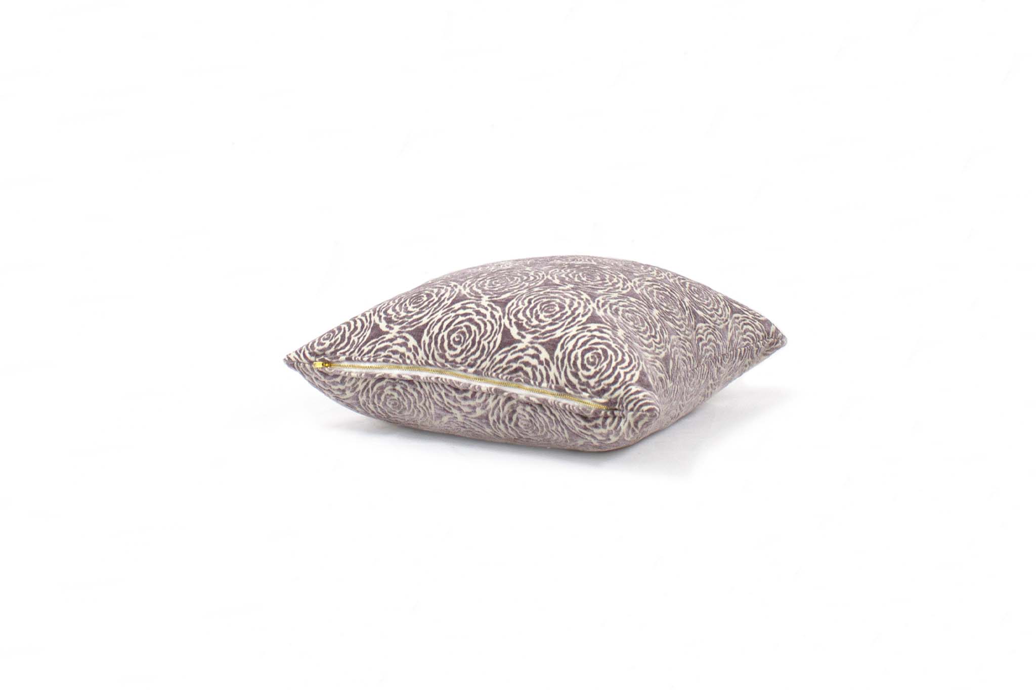 Mauve Floral Cushion Cover 