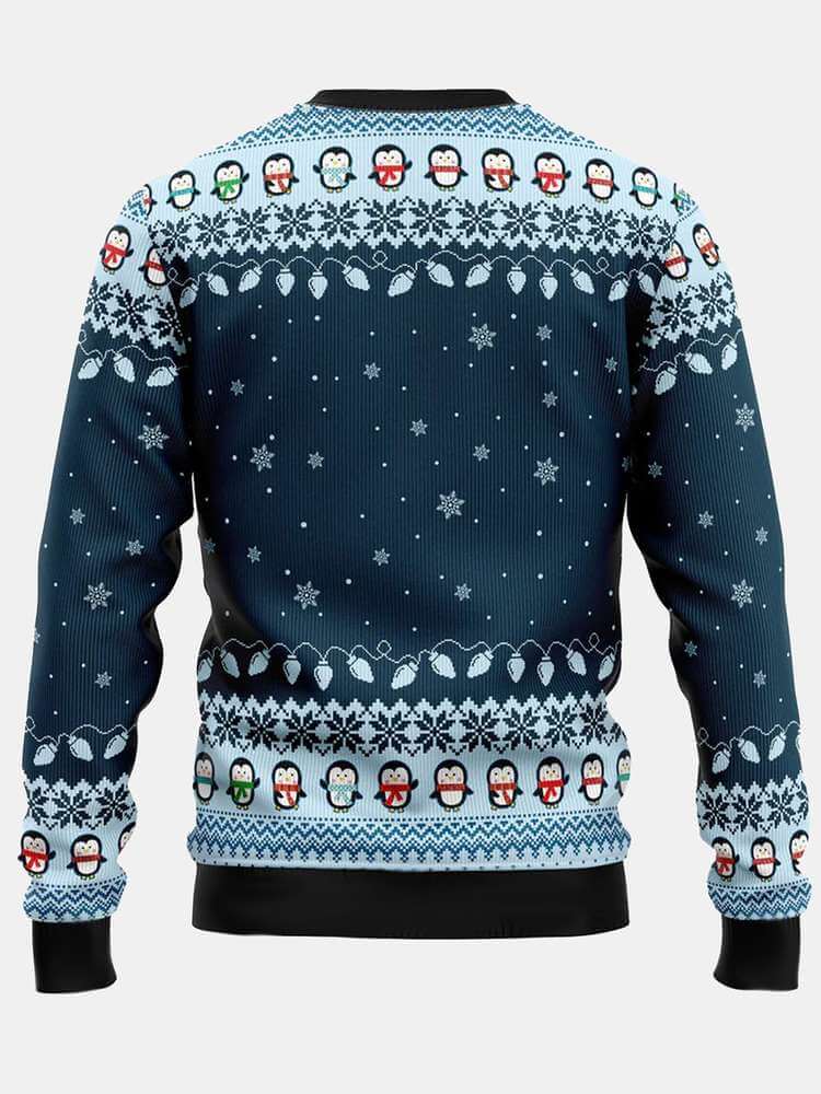 Girl Cute Penguin Sweater with Pom Pom 