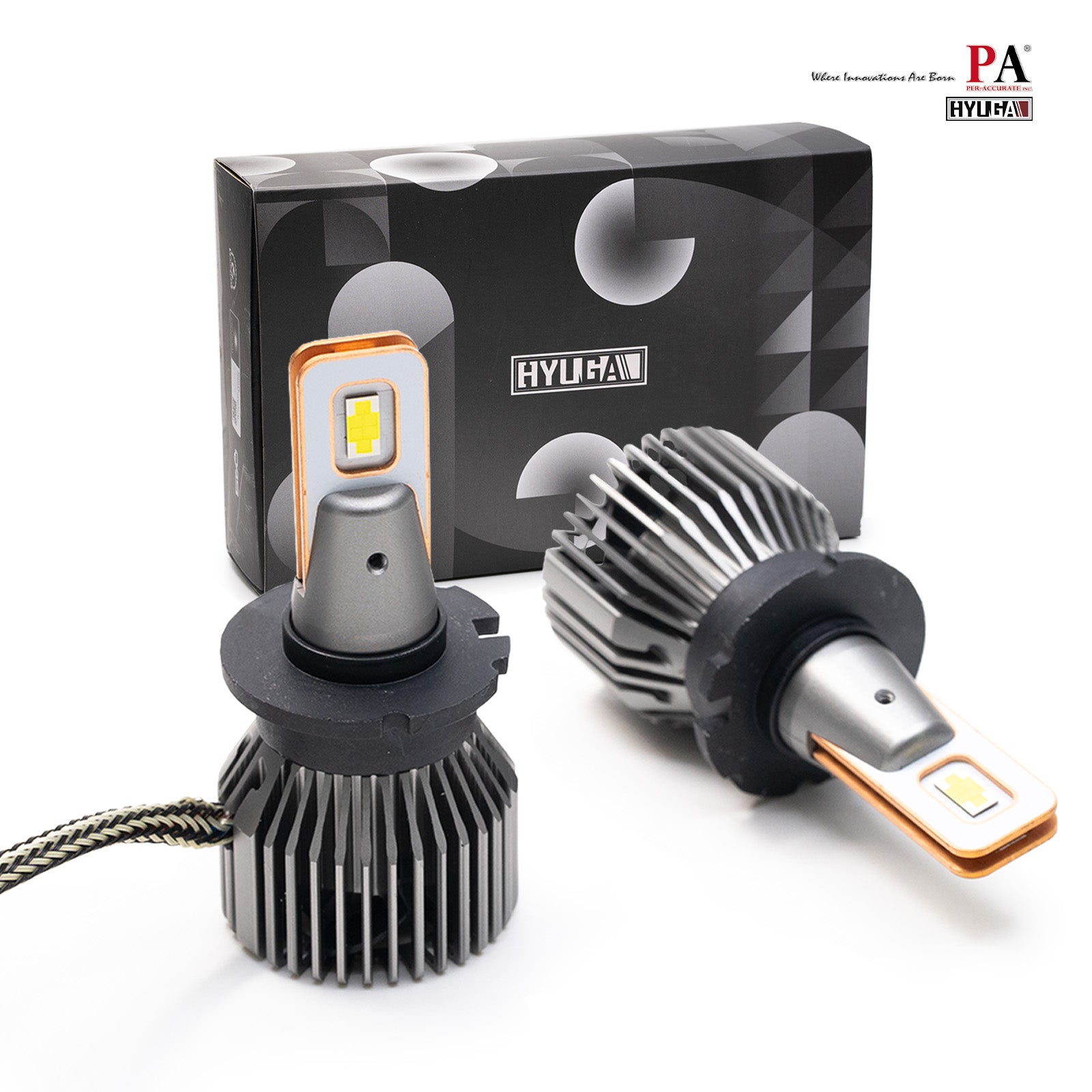 HYUGA GX827 H8 H9 H11 H16J LED Headlight Fog Light White 6500k 50W 5700LM｜2 Bulbs 