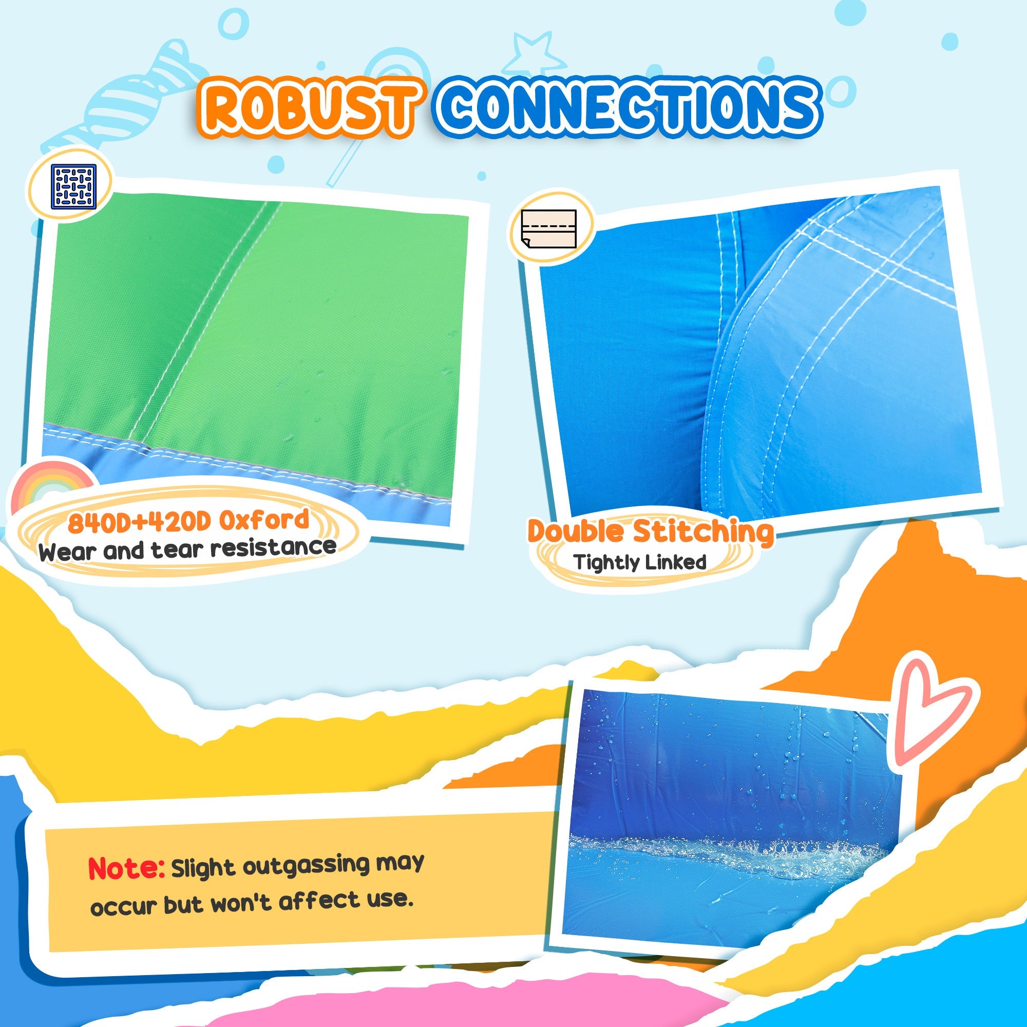 Qaba 4 in 1 Inflatable Bounce House with Slide, Basketball Hoop, Ball Pit, Blower, Storage Bag, 163" x 81" x 75" 