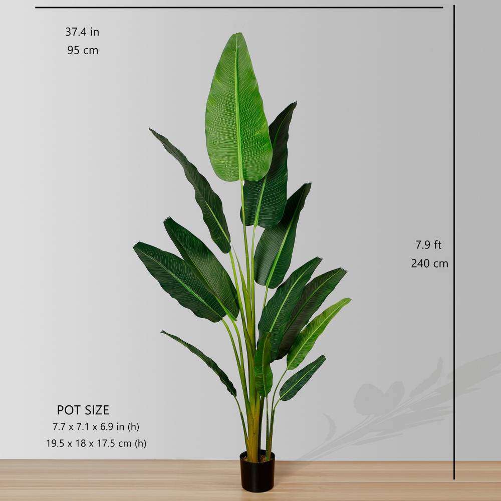 Dani Artificial Travellers Palm Tree Potted Plant (Multiple Sizes) 