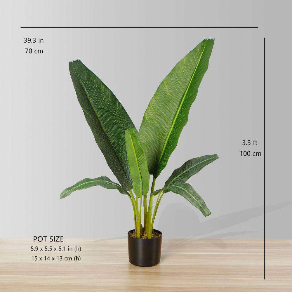 Dani Artificial Travellers Palm Tree Potted Plant (Multiple Sizes) 