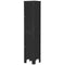 HOMCOM Narrow Tall Bathroom Storage Cabinet Shelves Doors Black