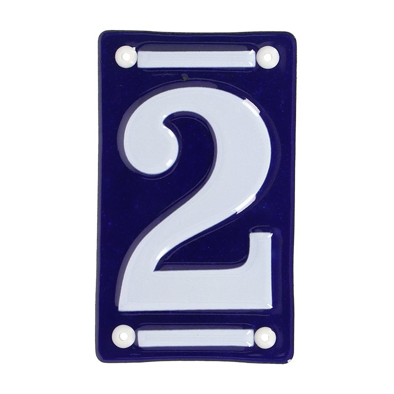 Enamel House Number 2 
