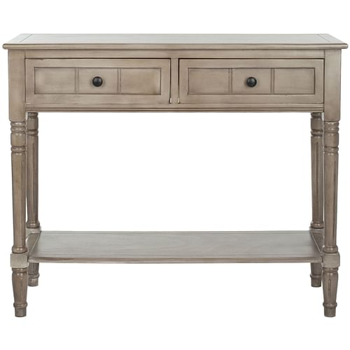 Console Accent Table Traditional Style Sofa Table in Distressed Cream - Free Shipping 