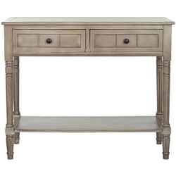 Console Accent Table Traditional Style Sofa Table in Distressed Cream - Free Shipping 
