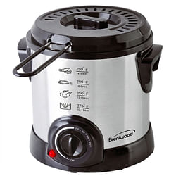 Brentwood 1 Liter Electric Deep Fryer in Stainless Steel - Free Shipping 