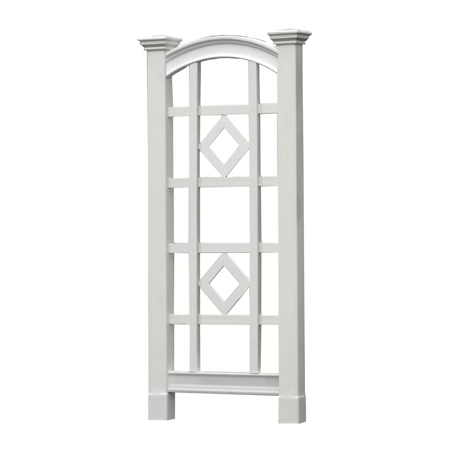 59-inch Outdoor Weather Resistant White Vinyl Garden Trellis - Free Shipping