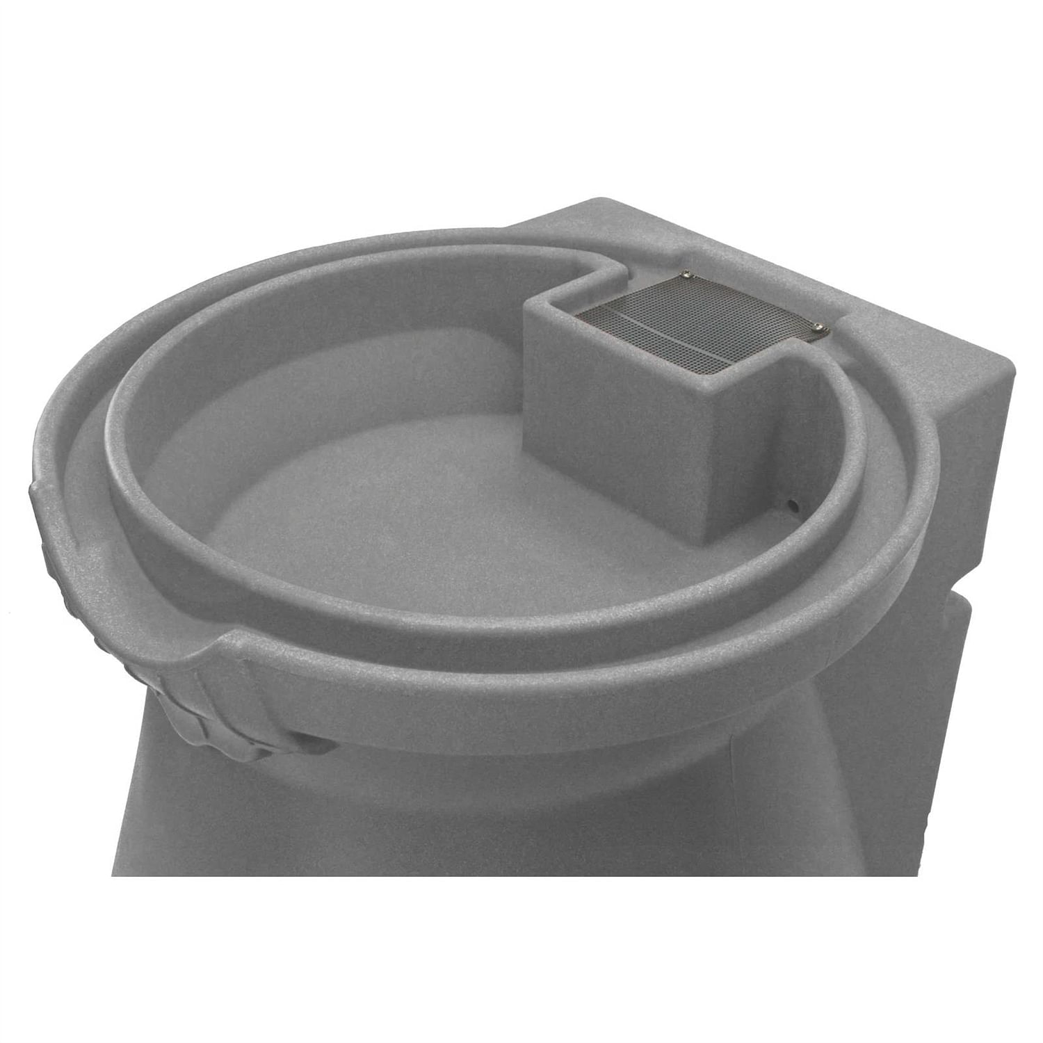 Grey Granite 65 Gallon Plastic Urn Rain Barrel with Planter Top - Free Shipping 
