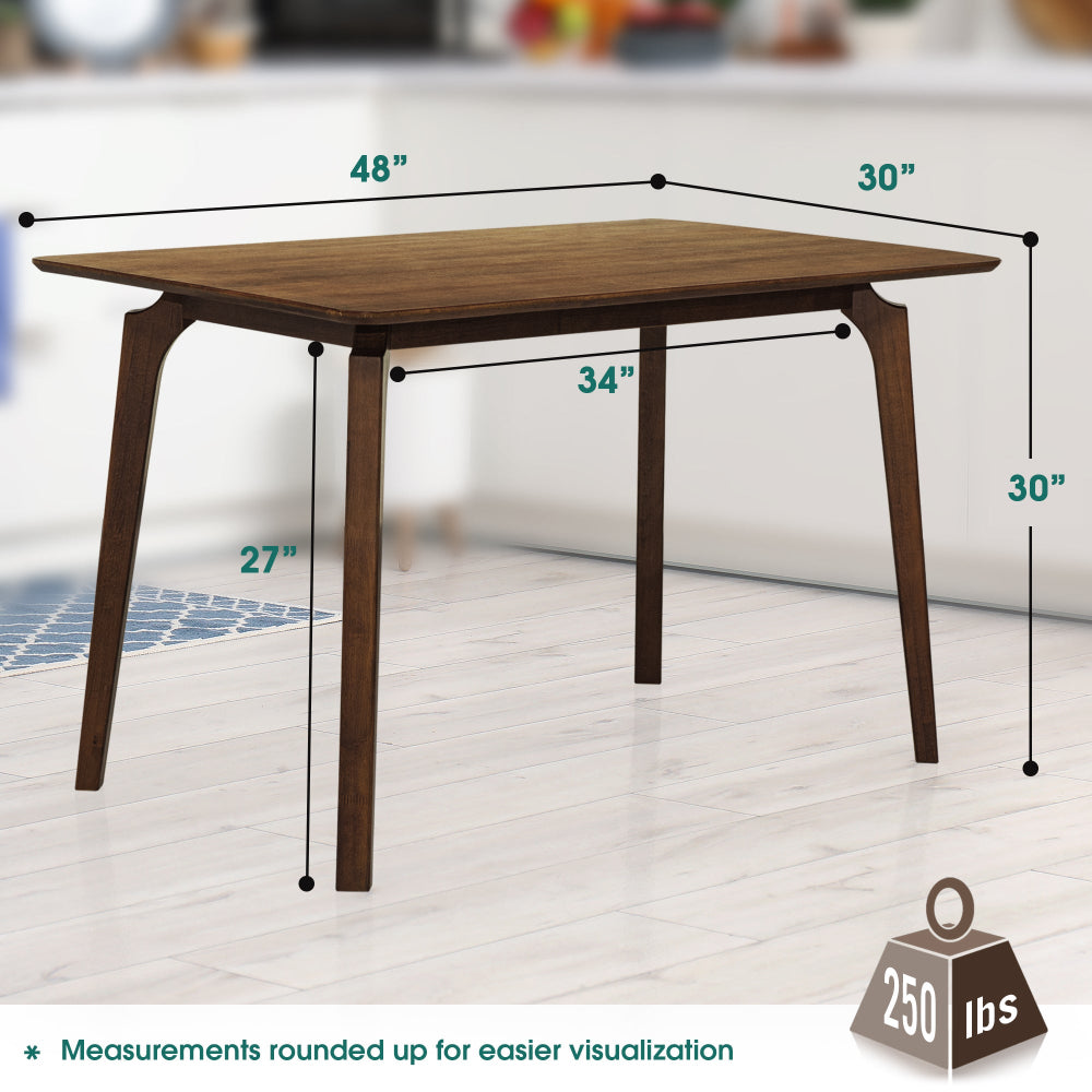 Verve 48" Solid Wood Dining Table/Kitchen Table Dining Table for 4 
