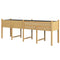 Outsunny Wooden Raised Garden Bed Planter, Large Elevated Planter Box with Legs, Bed Liner and Drain Holes, 7.4' x 1.8' x 2.6'